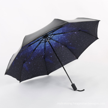 B17 night sky umbrella real star umbrella